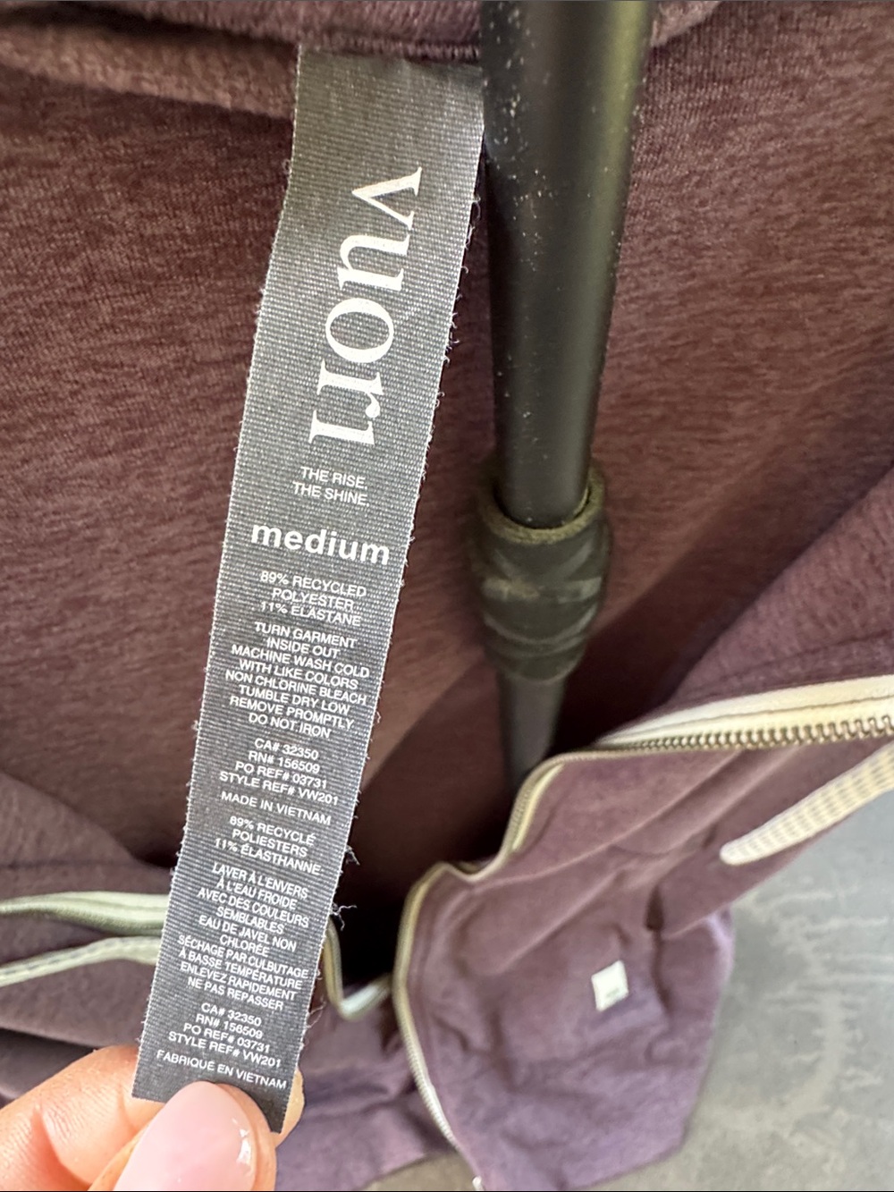 Vuori Women's Hoodie in Plum